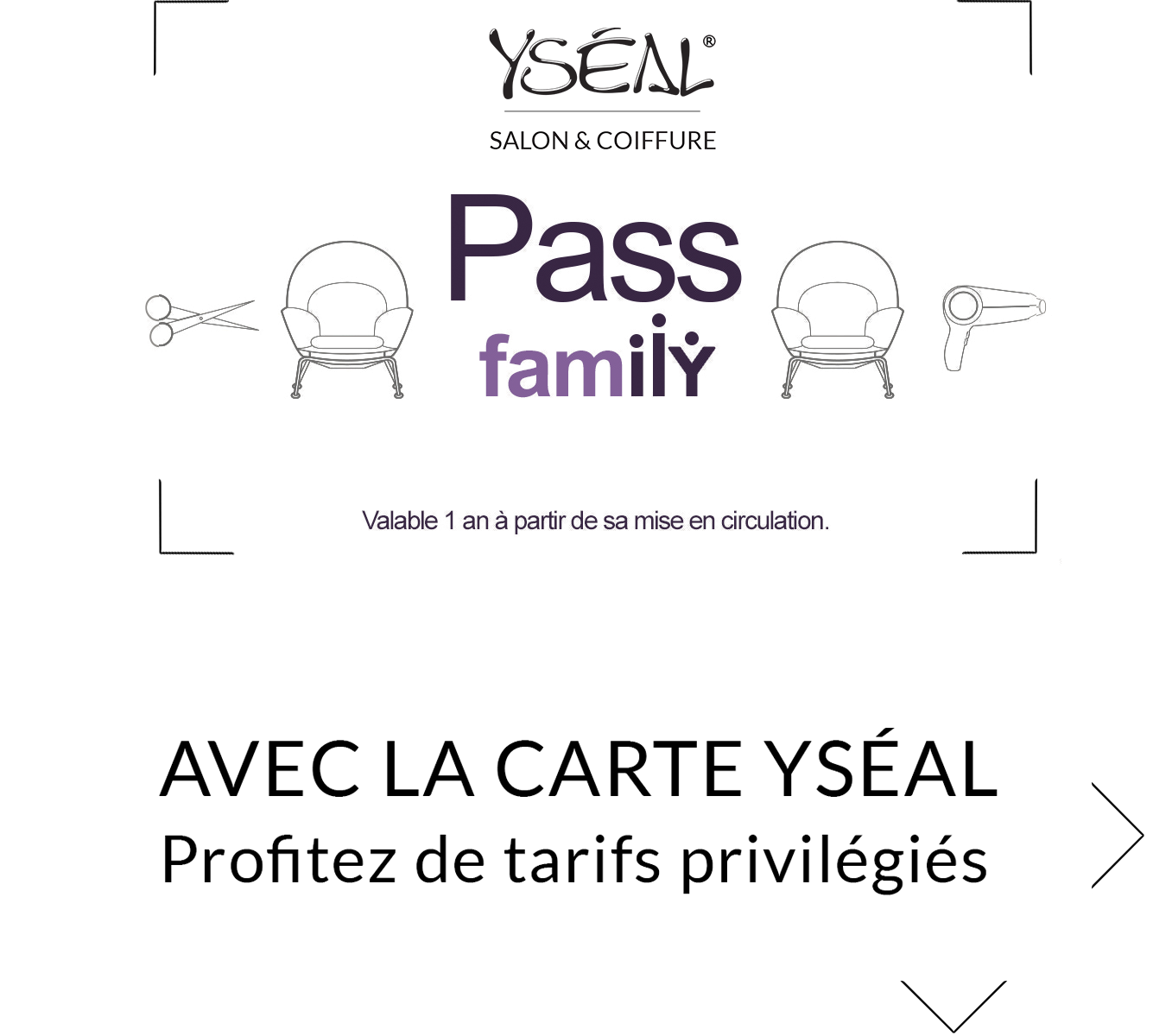 PASS YSEAL COIFFURE (8€)